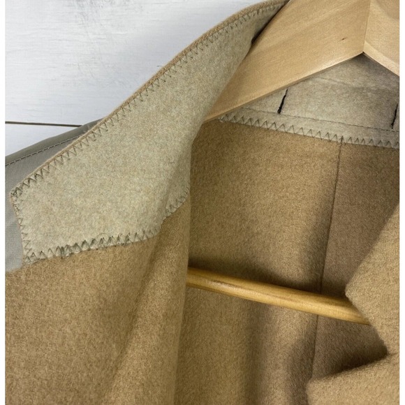 Roundtree & York Mens Blazer 42R Beige 100% Camel Hair Sport Coat Lined Jacket - Picture 10 of 12